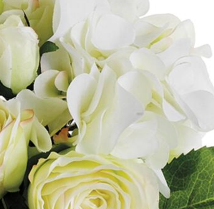 Ramo de flores mixtas blanco
