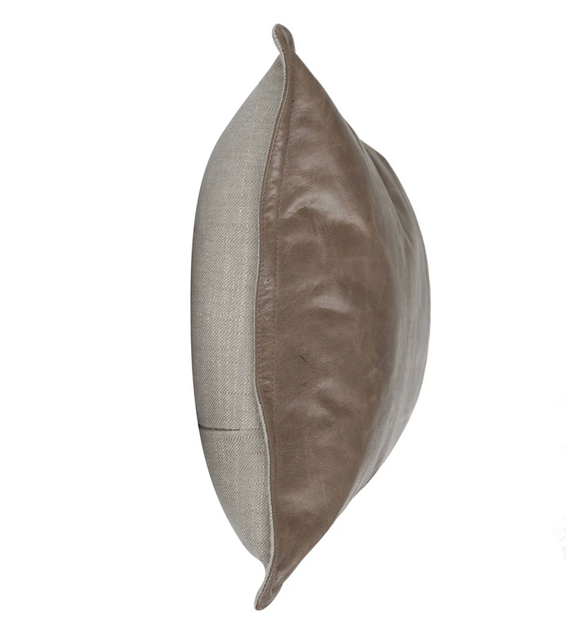 RIÑONERA DE PIEL TAUPE