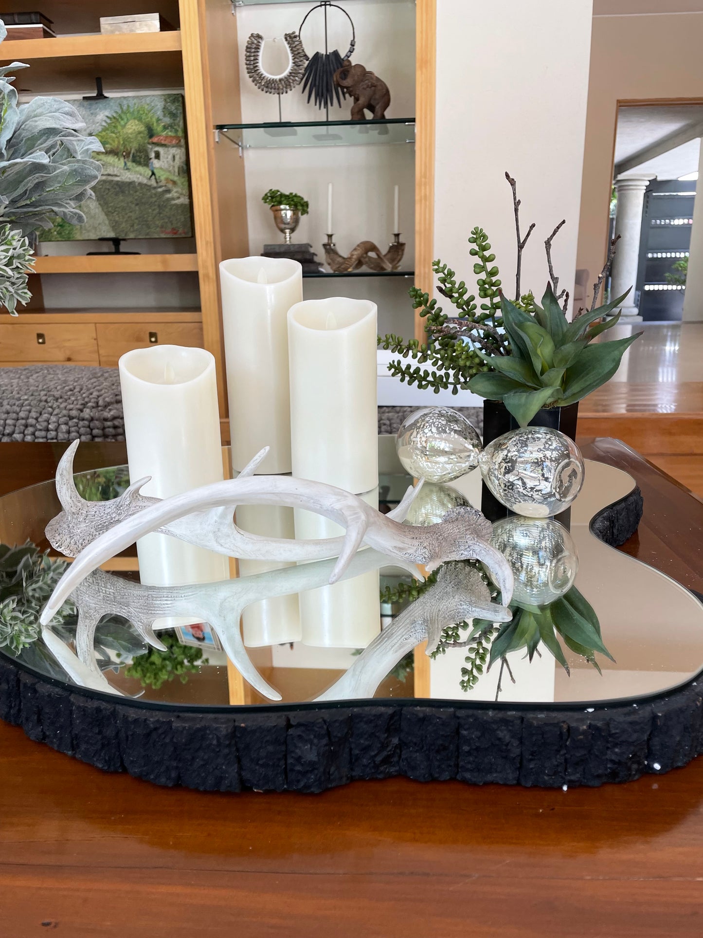SET DE TRES VELAS DECORATIVAS