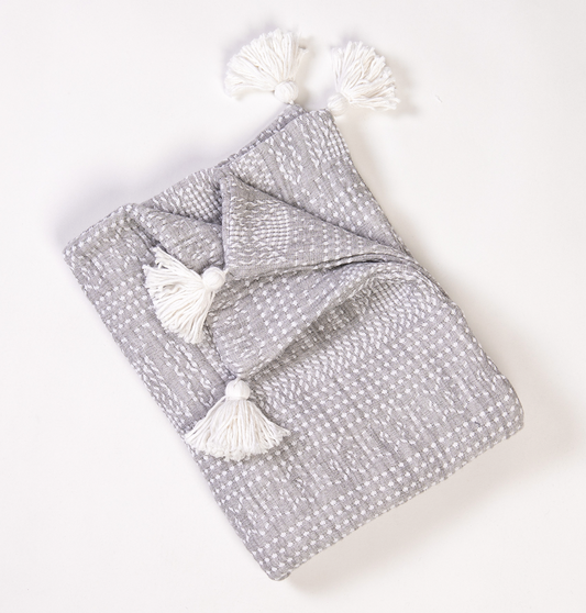 COVERLET MORSE GRIS