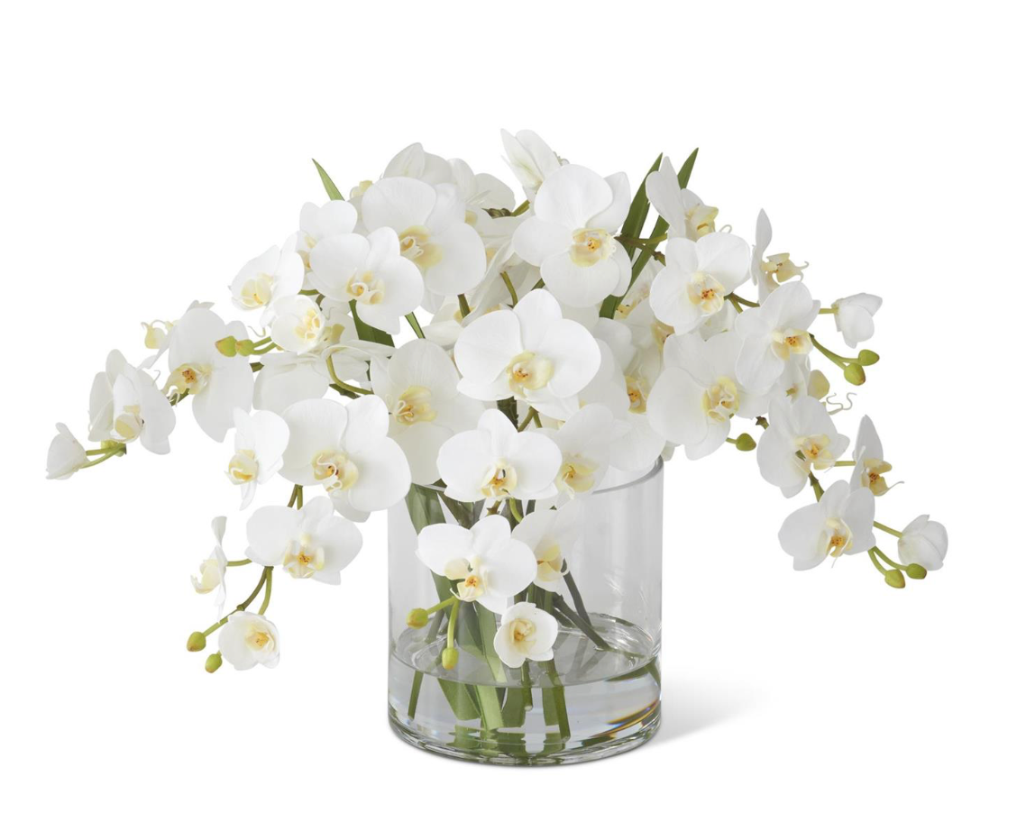 ARREGLO DE ORQUIDEAS DE SEDA