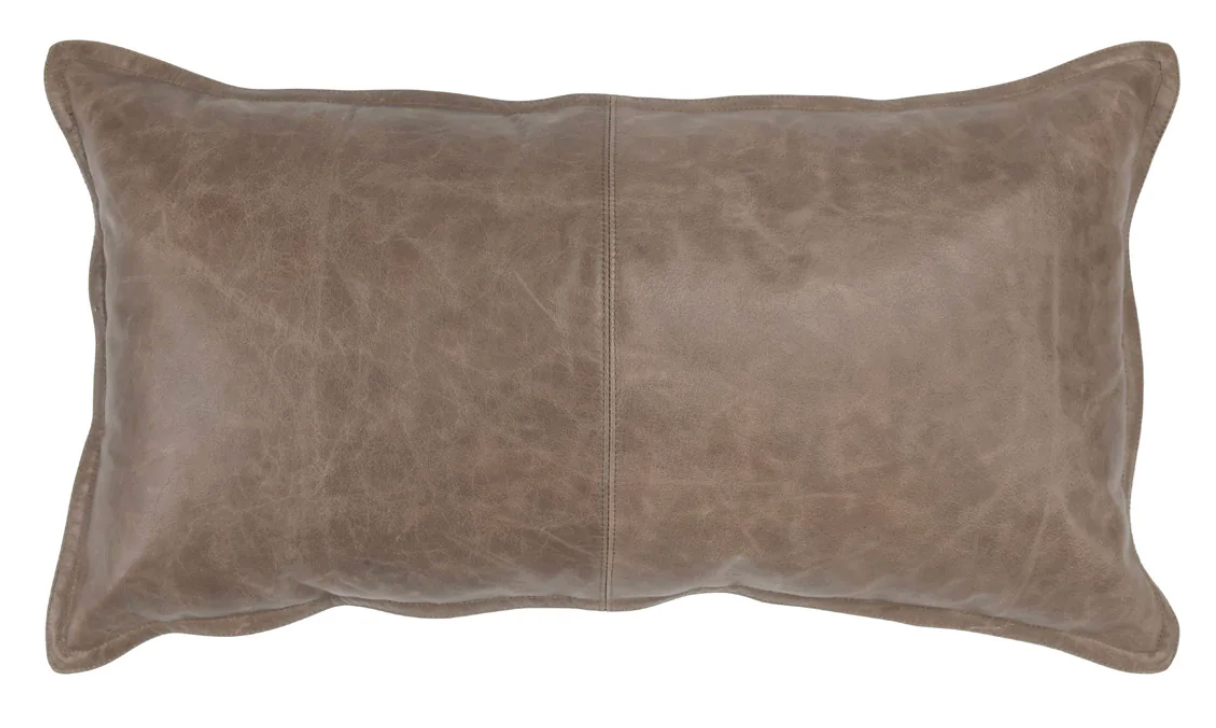 RIÑONERA DE PIEL TAUPE