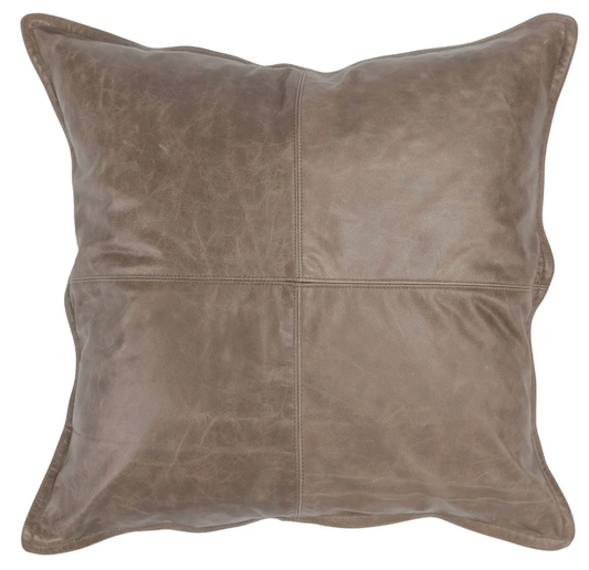 COJIN DE PIEL TAUPE