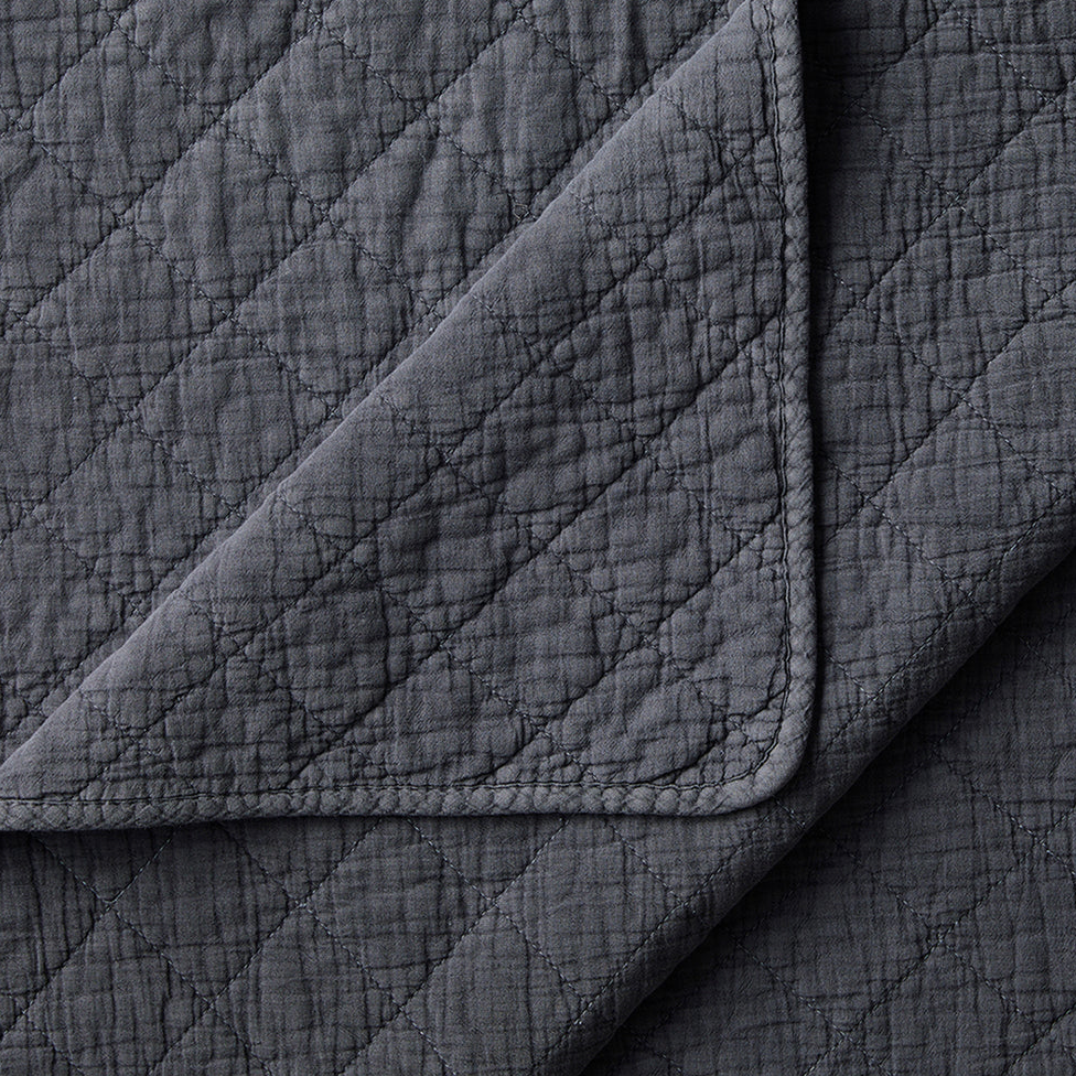 SET DE COLCHA DE ALGODON DESLAVADO