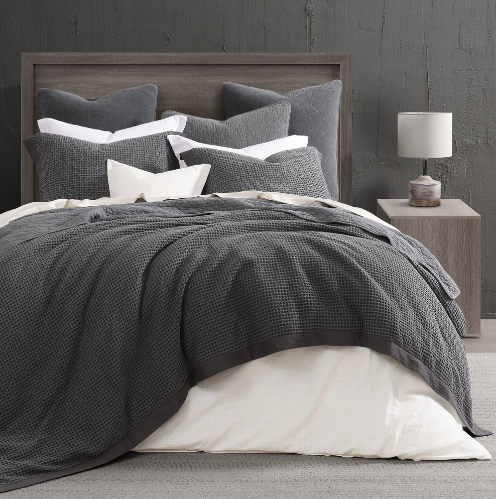 SET DE DUVET DE ALGODON WAFFLE
