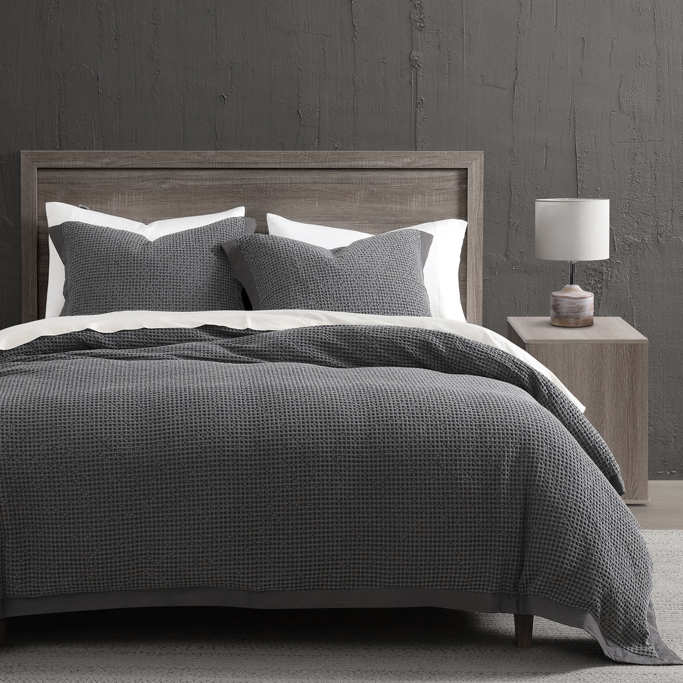 SET DE DUVET DE ALGODON WAFFLE