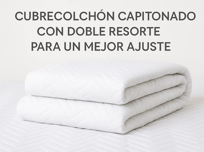 CUBRE COLCHON CAPITONADO