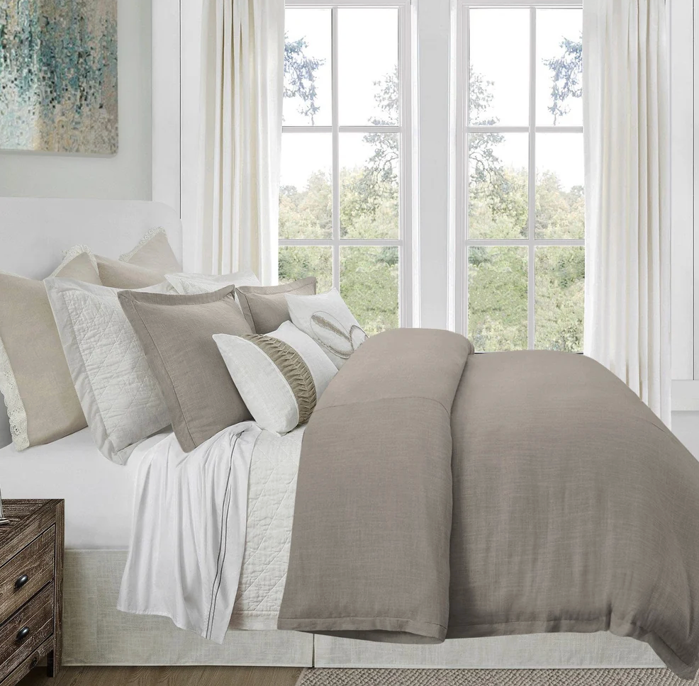 SET DE DUVET DE MEZCLA DE LINO