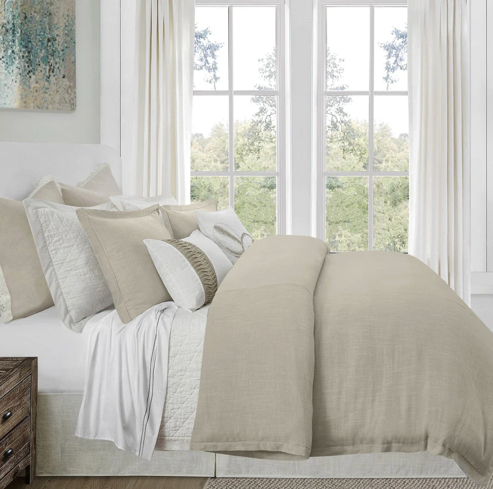 SET DE DUVET DE MEZCLA DE LINO