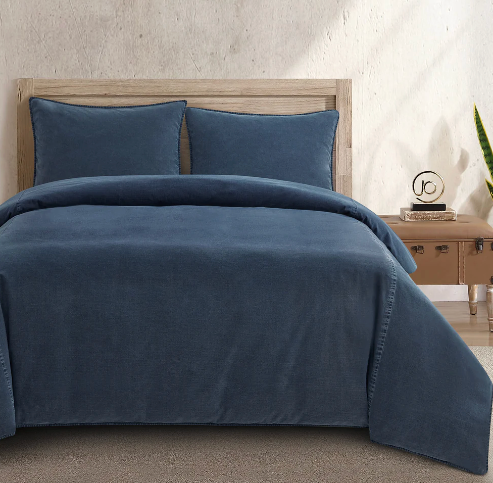 SET DE DUVET DE LONETA DESLAVADA