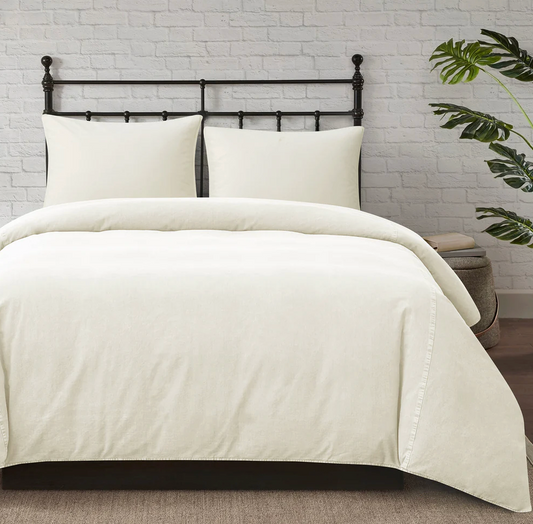 SET DE DUVET DE LONETA DESLAVADA